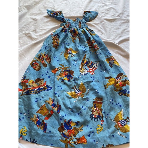 Vintage 70s Sun Babies Made in Hawaii Kids Patriotic Liberty Bell Centennial 6-8 - Picture 9 of 16